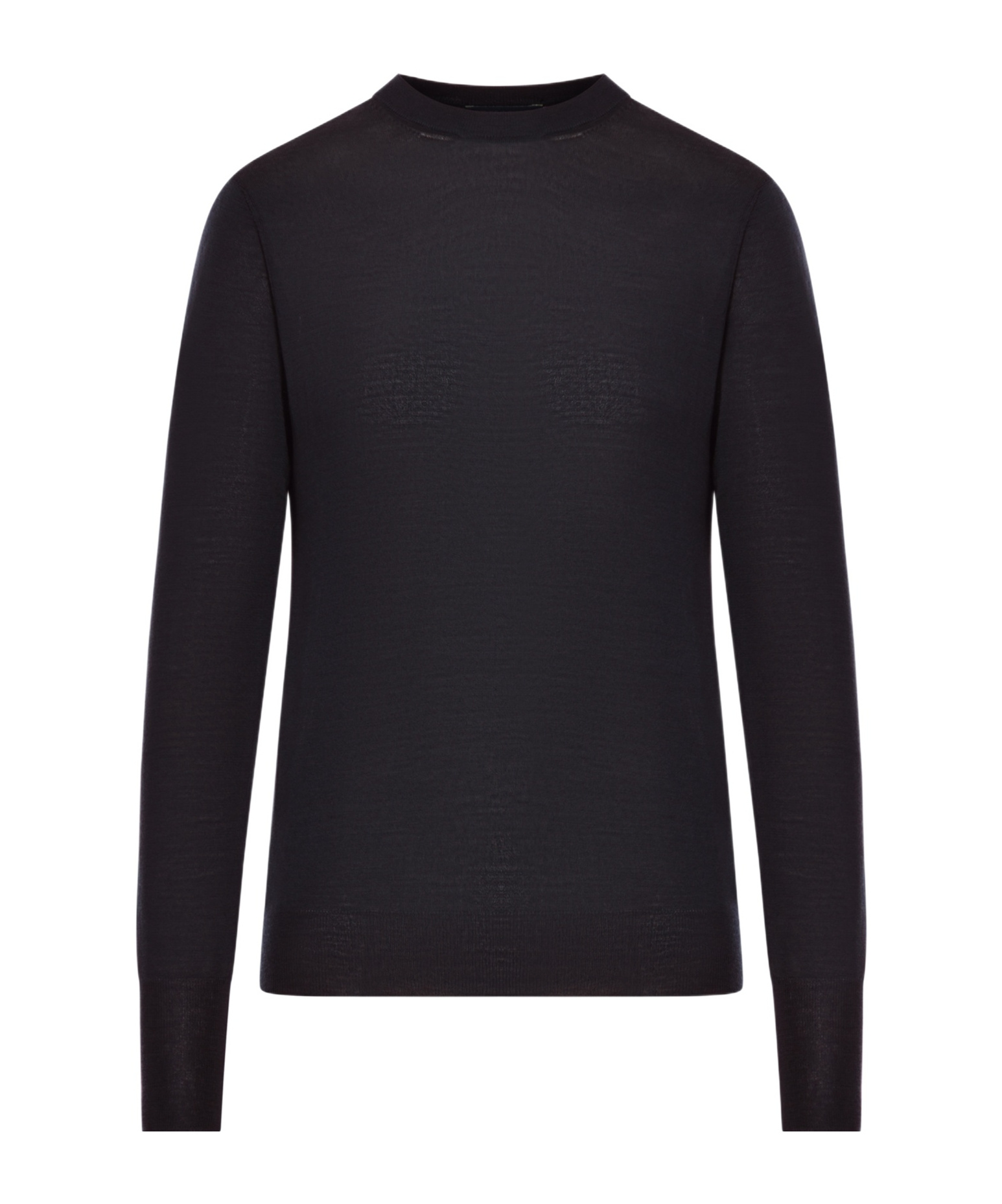 Roberto Collina Round Neck Long-sleeved Sweater In Black
