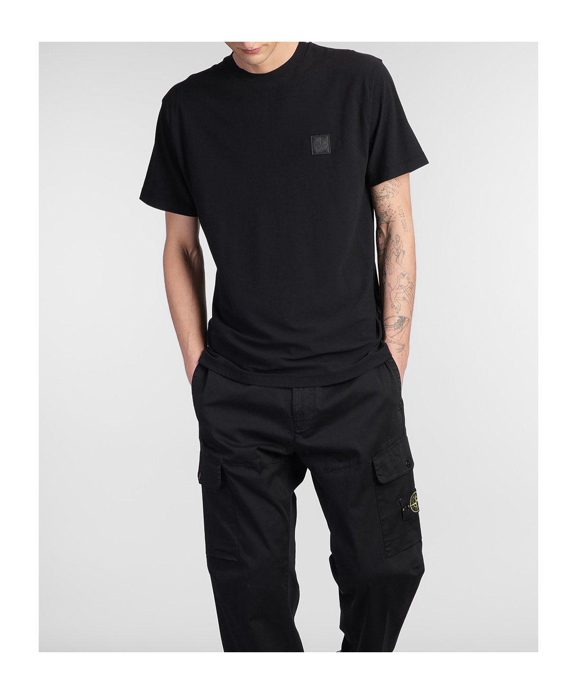 STONE ISLAND STONE ISLAND GHOST CREWNECK T-SHIRT