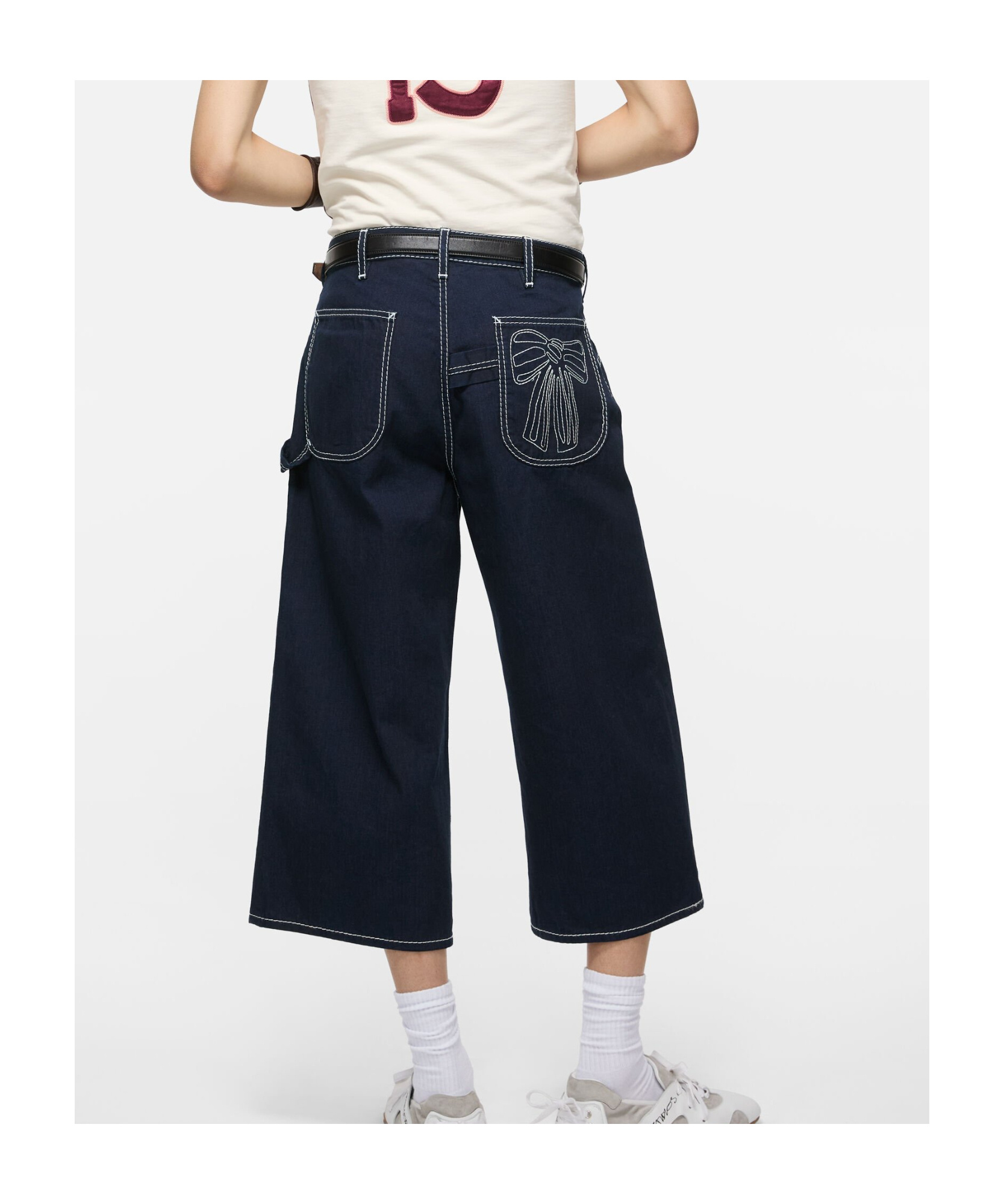 Acne Studios Indigo Denim Trousers In Blue