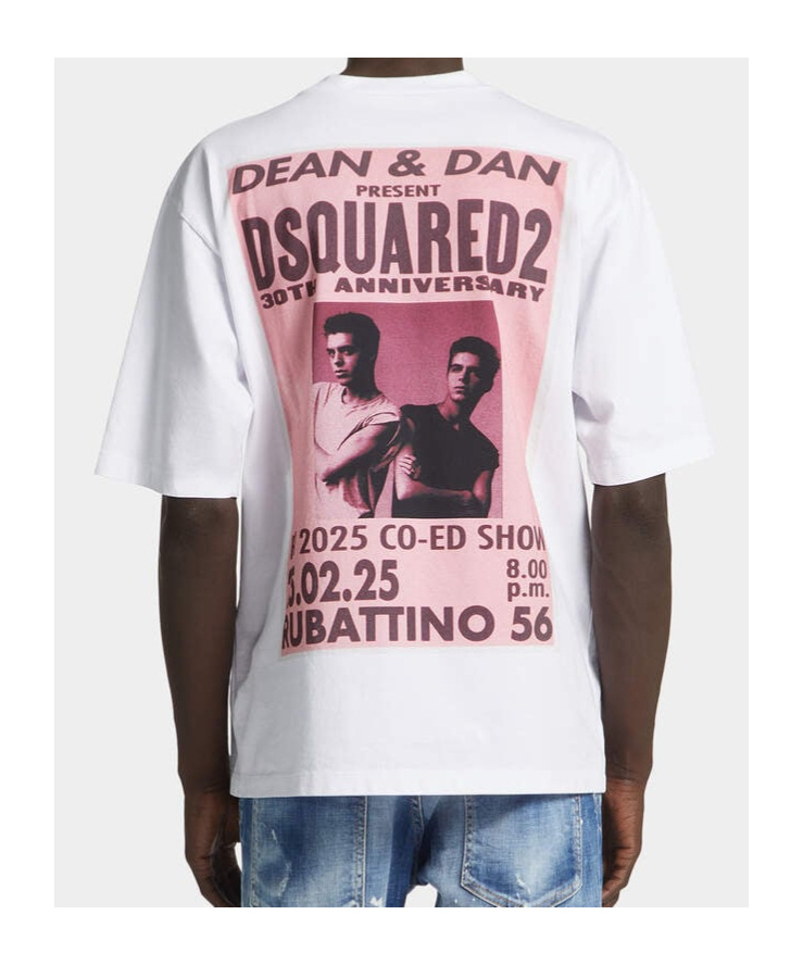 Dsquared2 T-shirt Mit Logo-print In White