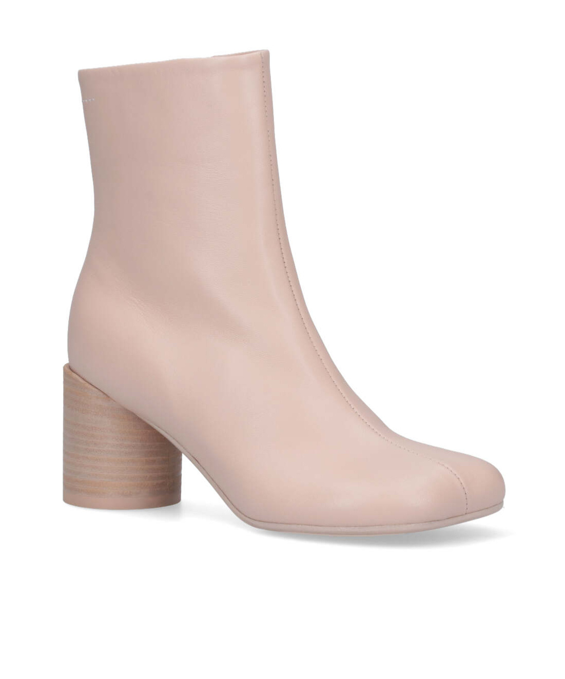 Mm6 Maison Margiela Beige Anatomic Ankle Boots In Nude