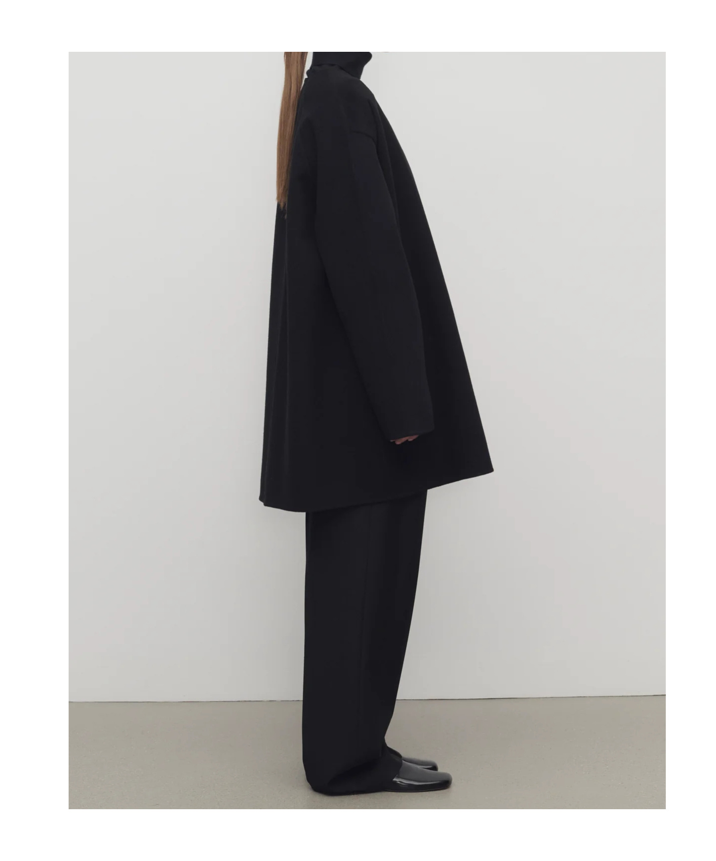 The Row Kala Coat In Cashmere In Black