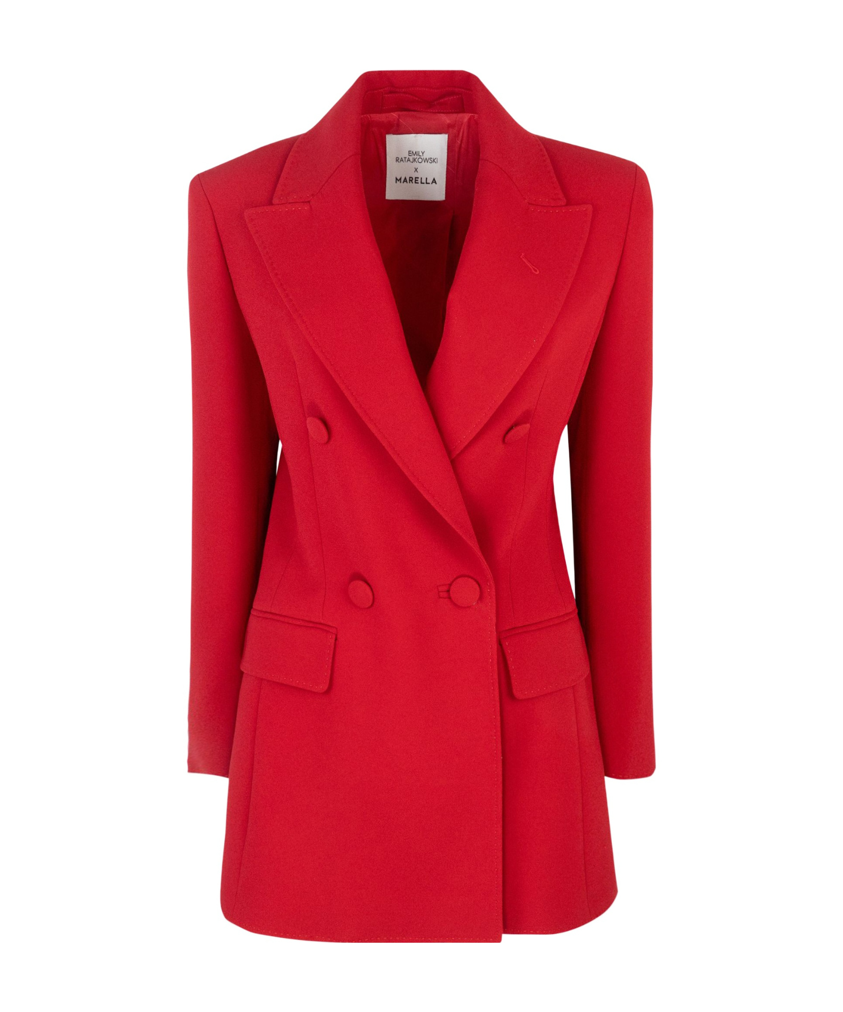 Marella Codesign Waisted Blazer In Red