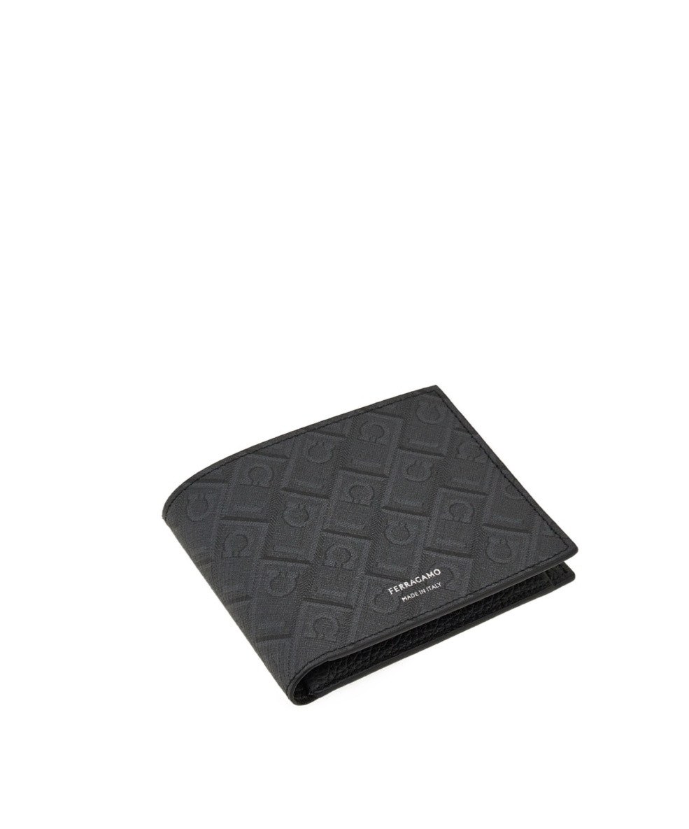Ferragamo Monogram Wallet In Black