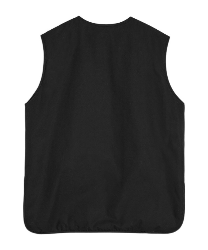 Jil Sander Cotton Padded Gilet In Black