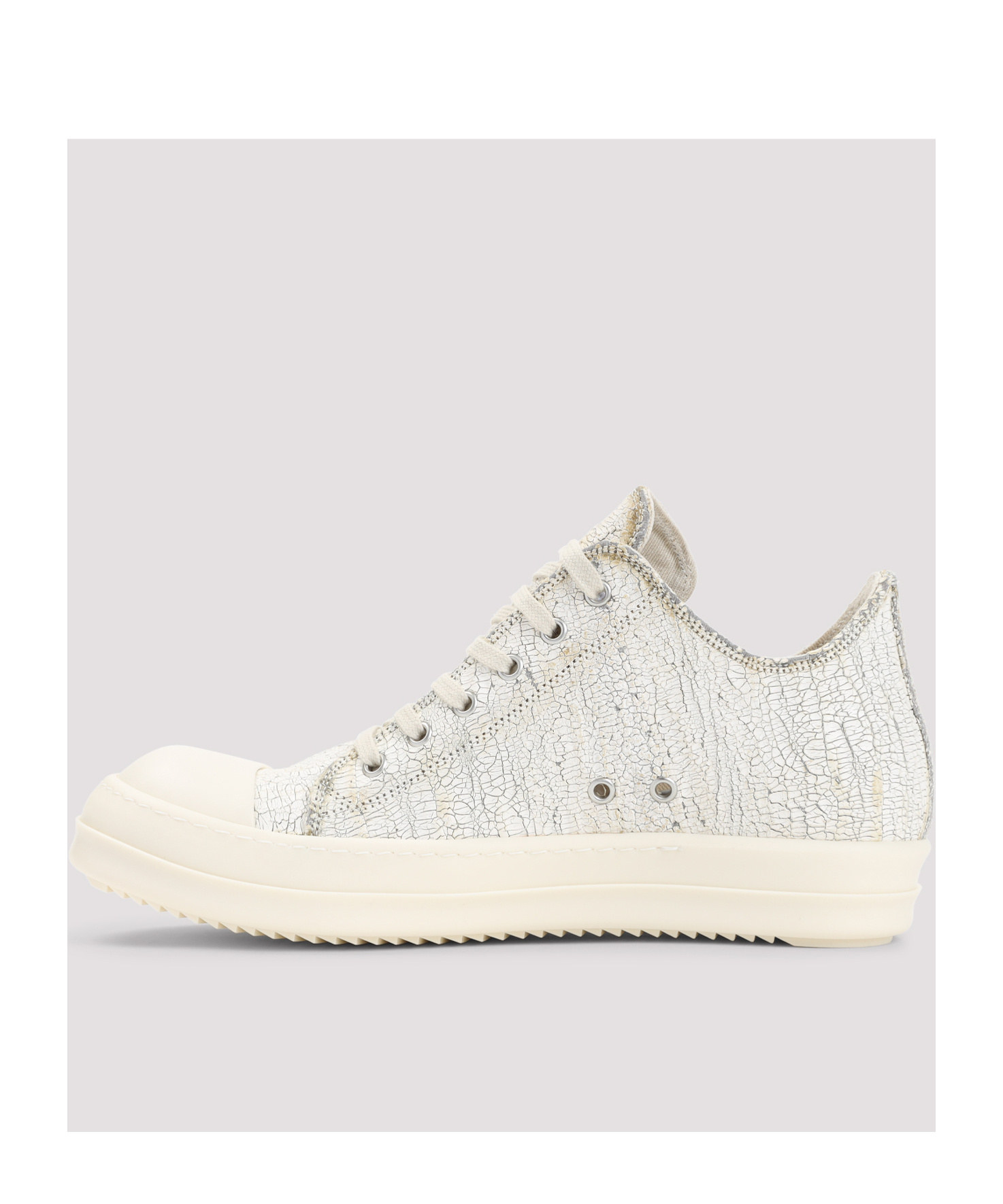 Rick Owens Drkshdw Lace-up Low-cut Sneakers In White