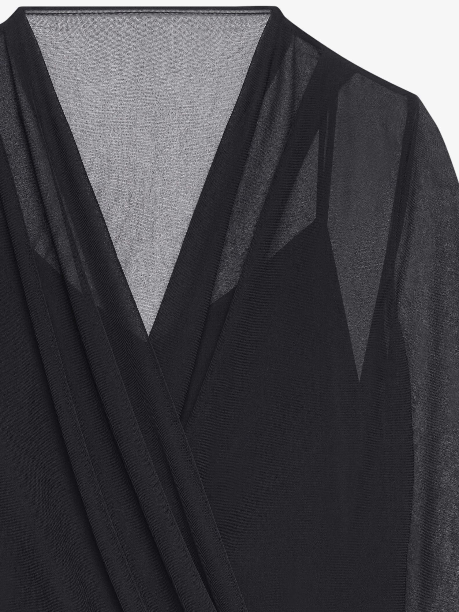 Givenchy Draped Blouse In Jersey In Black