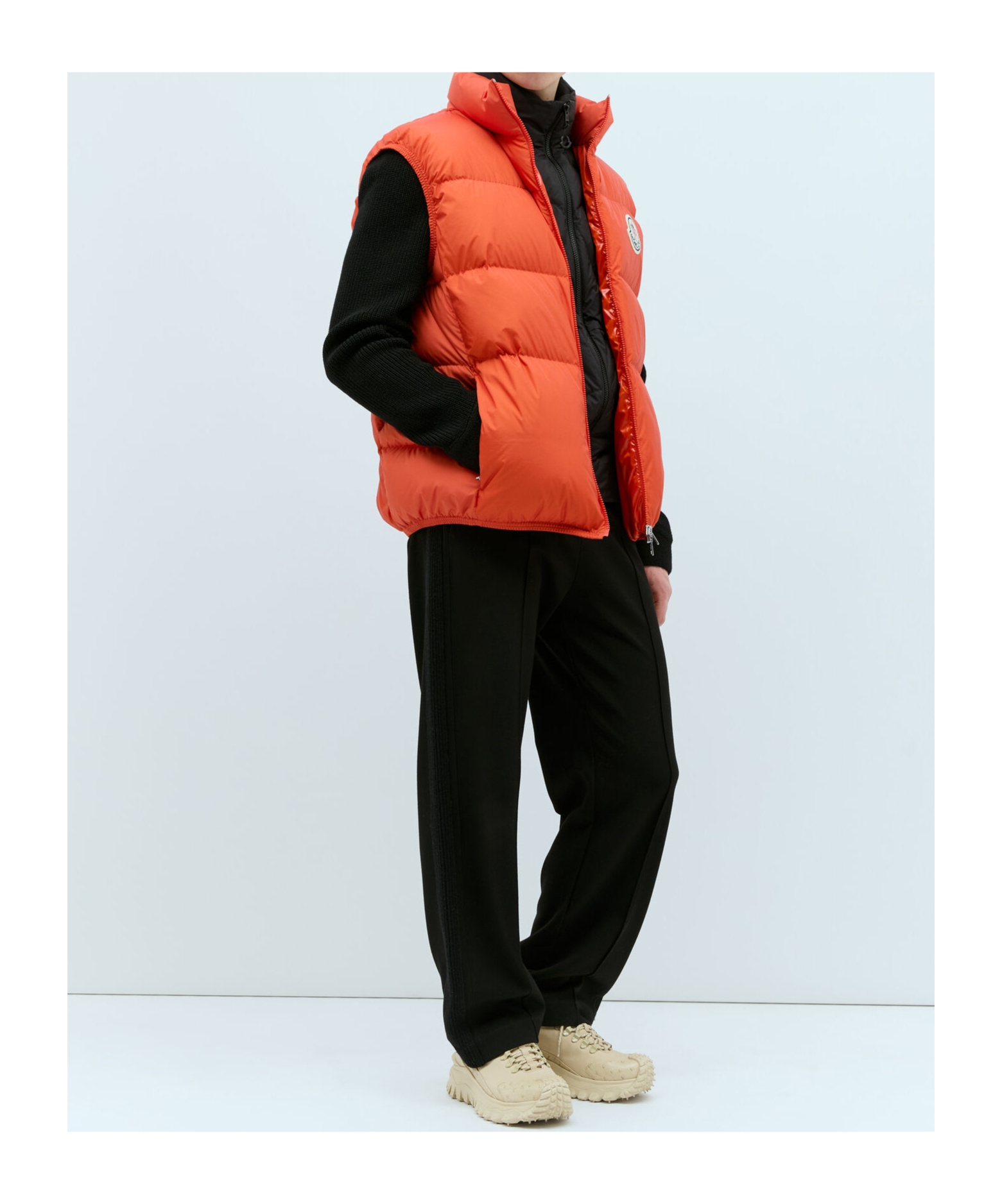 Shop Moncler Almaz Down Vest In Red