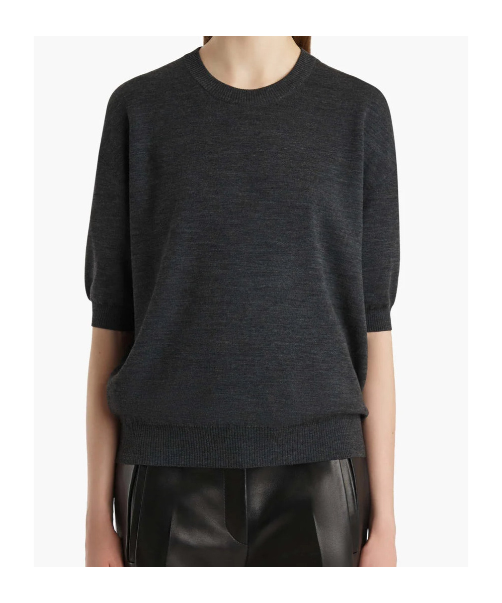 Khaite Faye Wool Sweater In Black