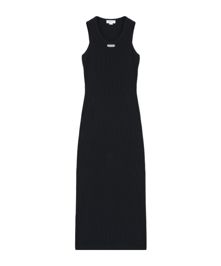 Alexander Mcqueen Crew Neck Cut-out Midi Dress In Black