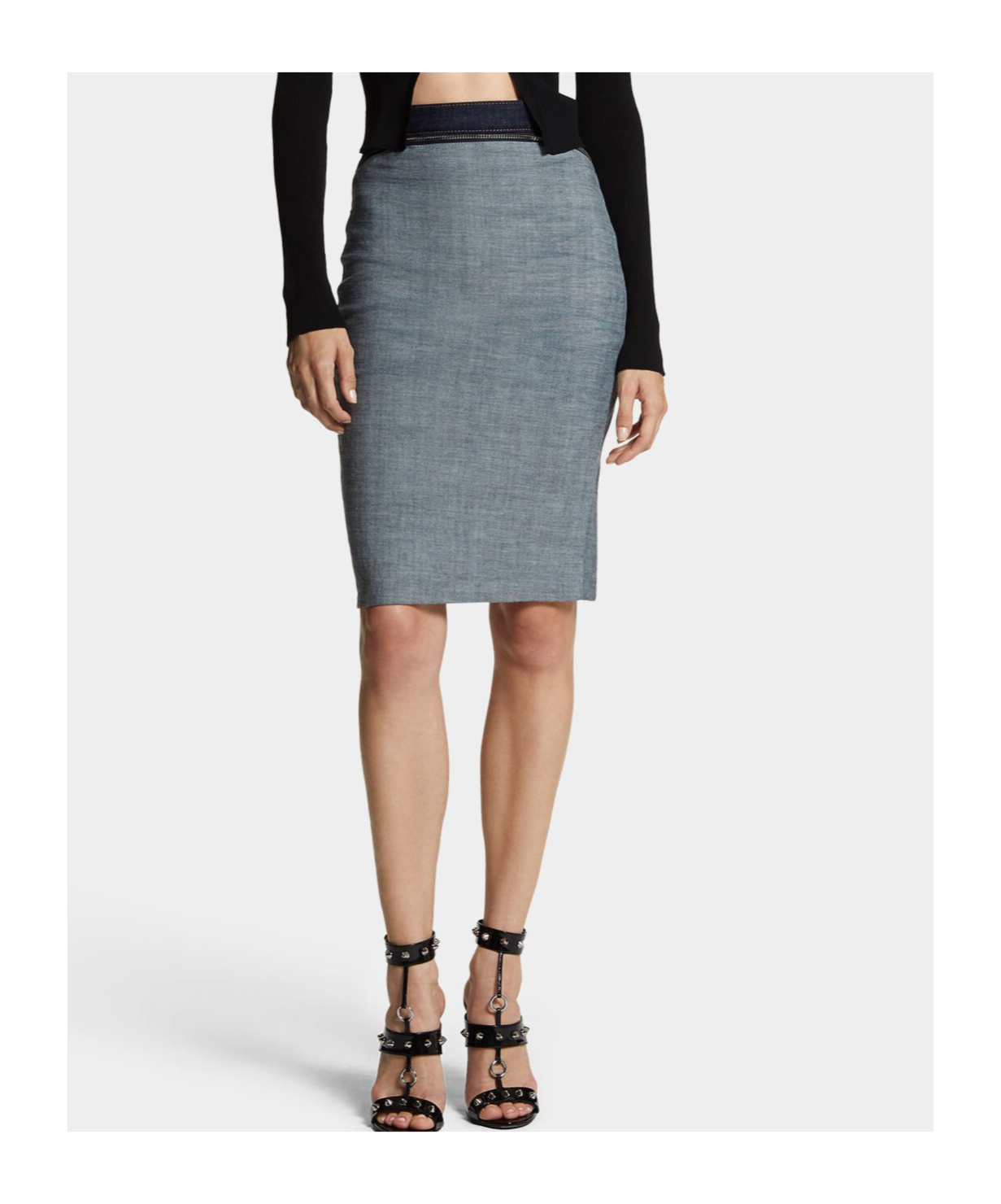Dsquared2 High Waist Skirt In Gray