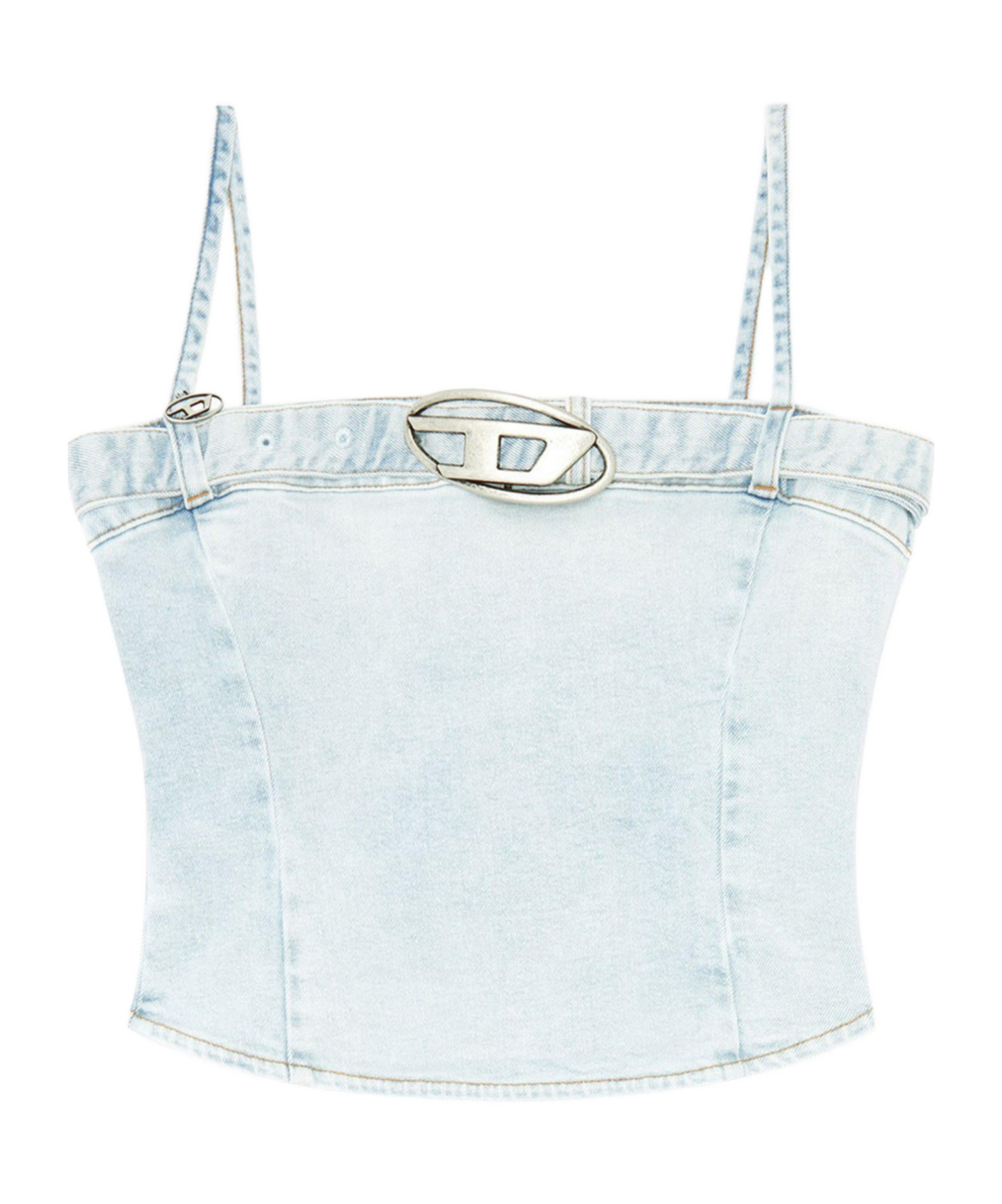 Diesel Denim Vest In Blue