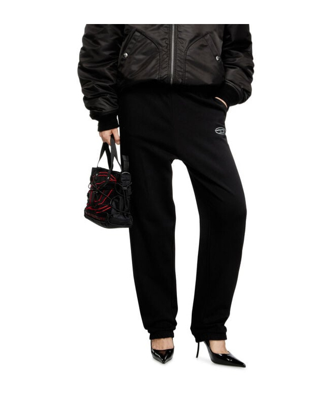Diesel Straight Trousers With Elastic Waistband And Side Pockets