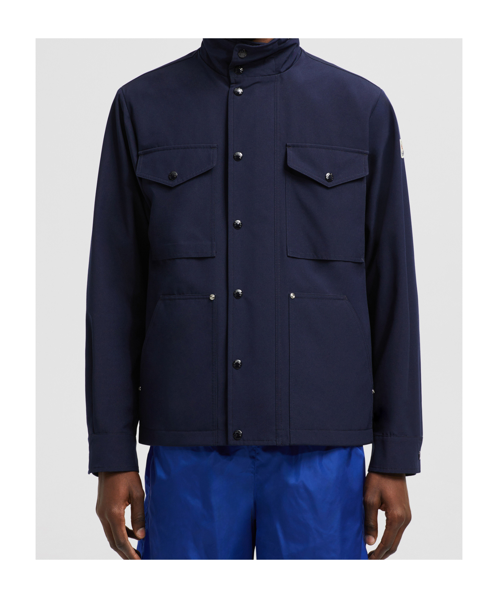 Moncler Veste D'exterieur Droite In Blue