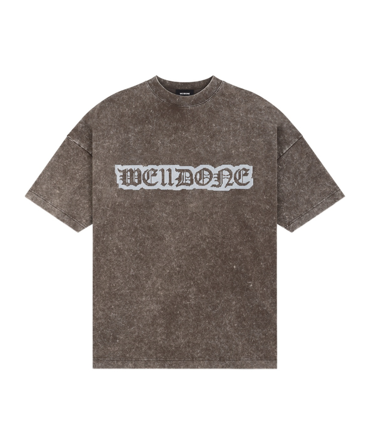We11 Done Open-necked Black Shirt In Brown