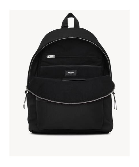 Saint Laurent Zippered Backpack In Black
