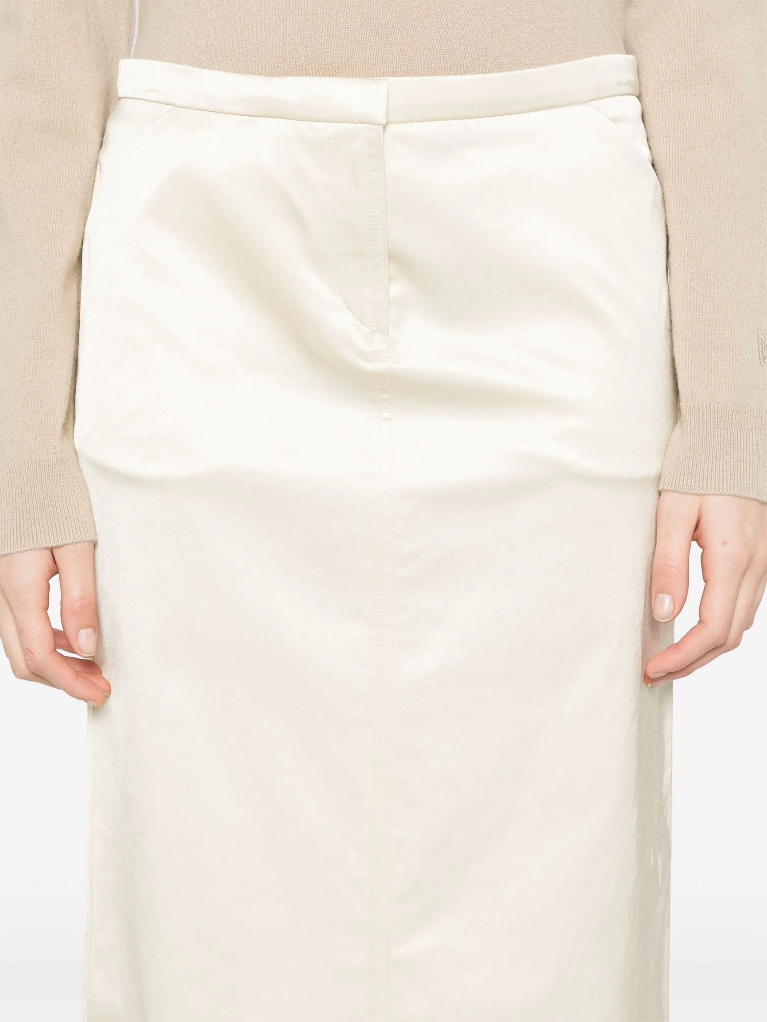 Totême Women's Toteme Tie-waist Wrap Skirt In Beige