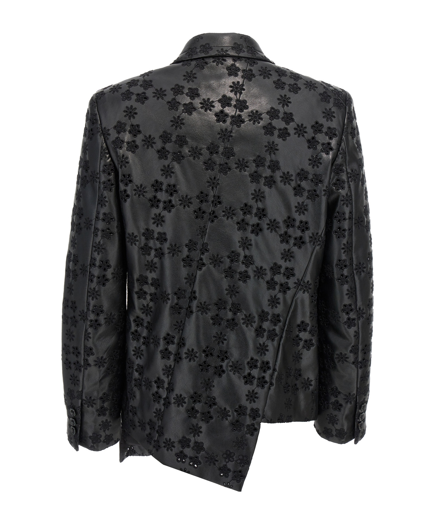 Shop Comme Des Garçons Asymmetric Blazer In Black
