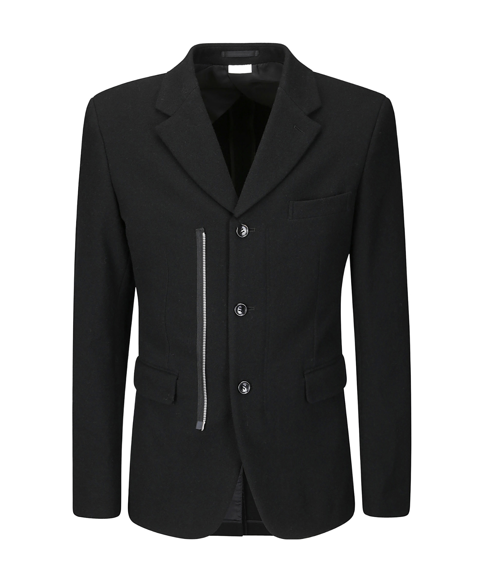Comme Des Garçons Zip-detailed Jacket In Black