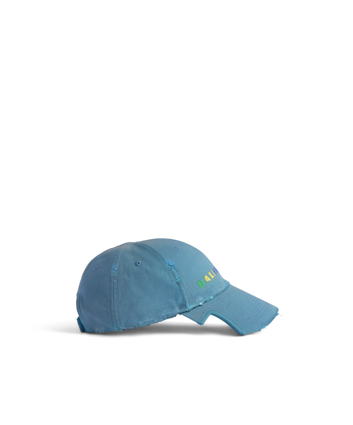 Balenciaga International Cap In Gray-blue
