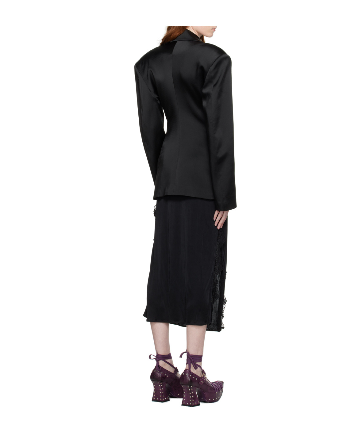 16arlington Lapel Casual Jacket In Black