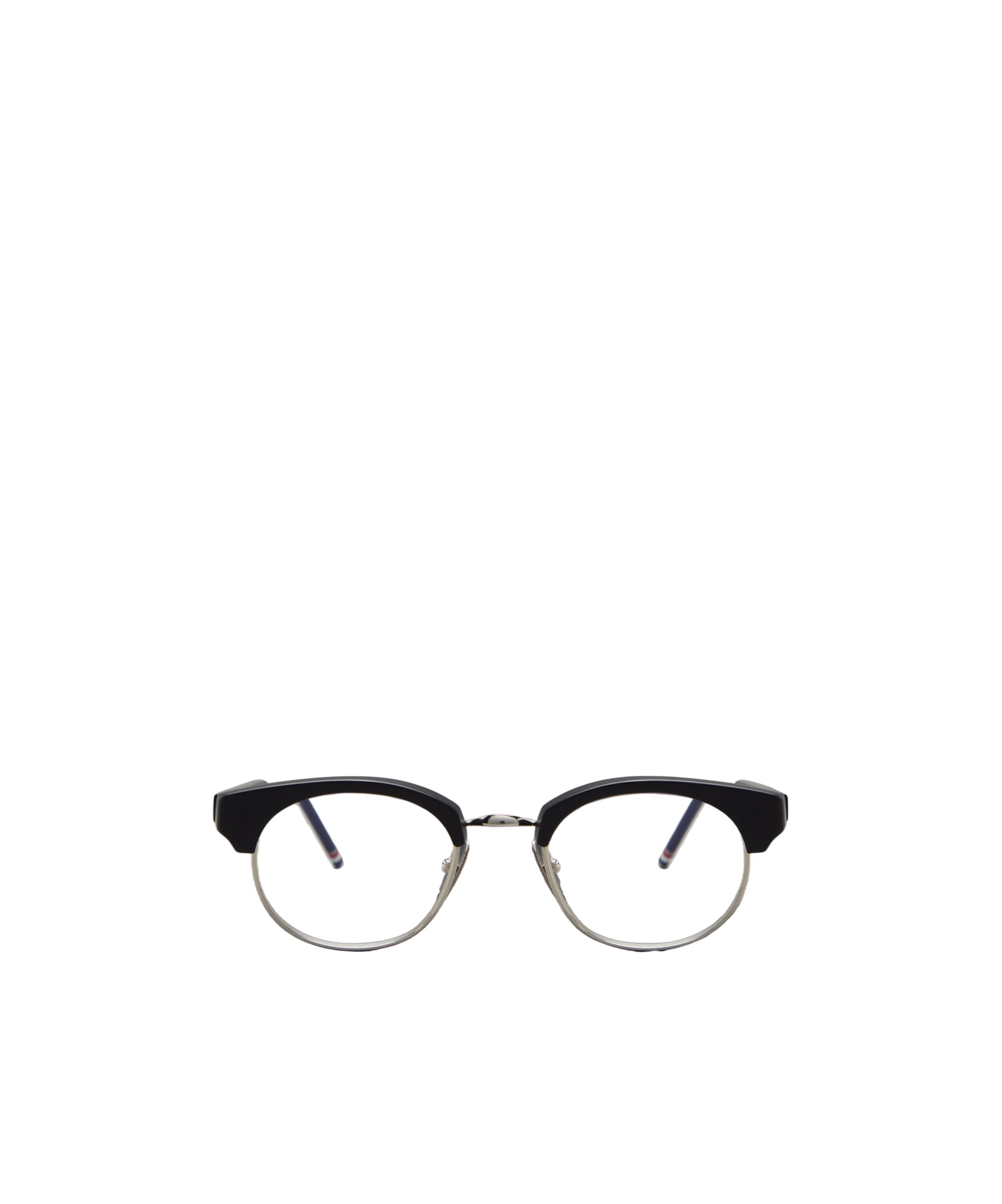 Thom Browne Oval-frame Glasses In Transparent