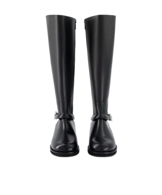 Coperni Stylish Knee-high Ankle Boots Buckle Detail In Black