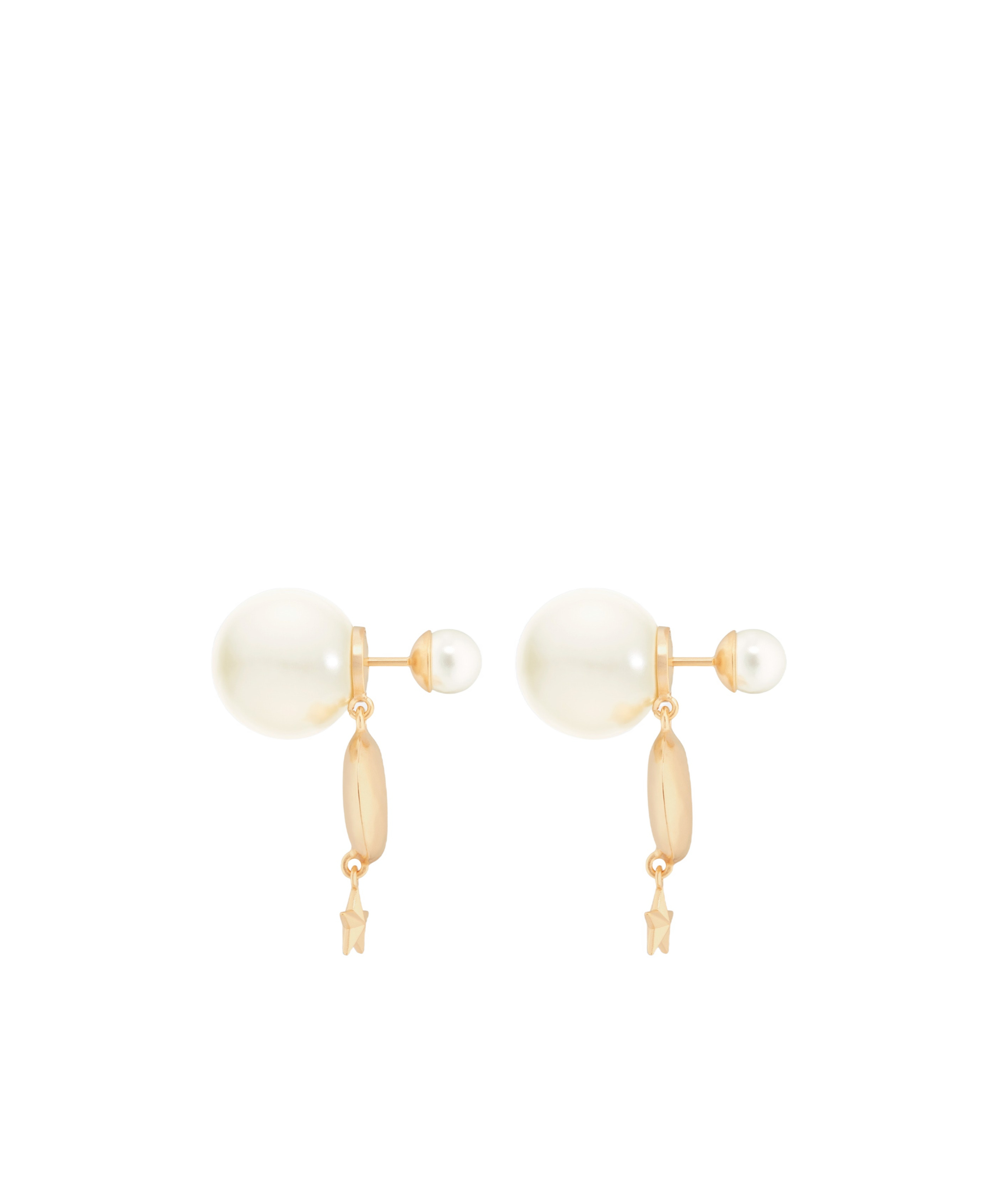Shop Dior Tribales Earrings In White