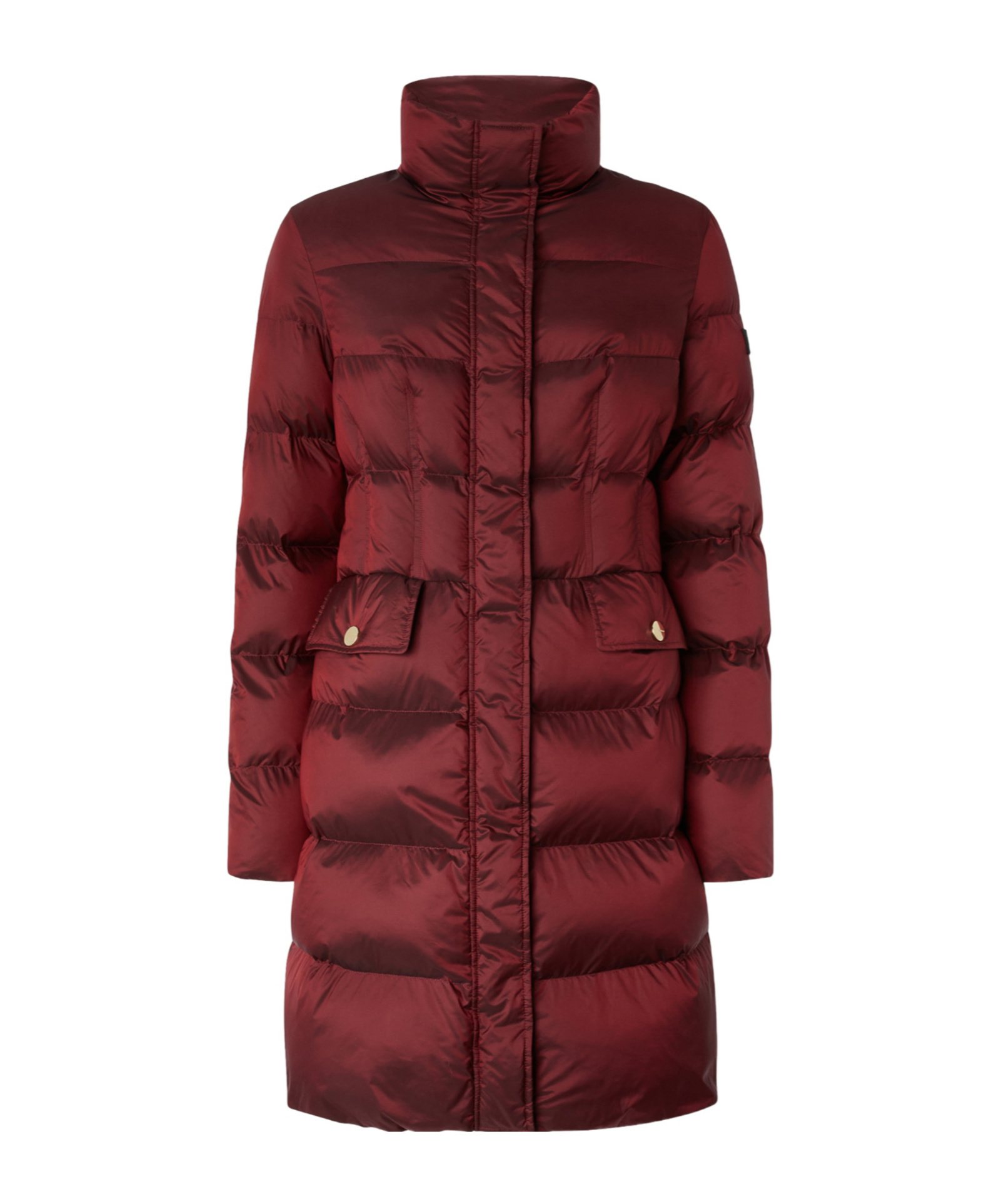 Pinko Long Canvas Down Jacket In Multi