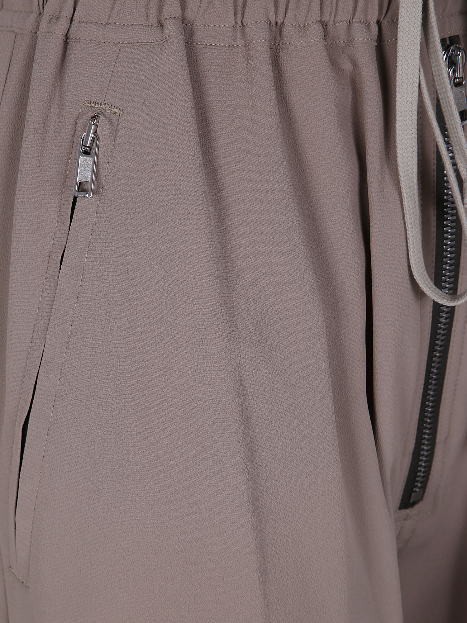 Rick Owens Drawstring Casual Pants In Gray