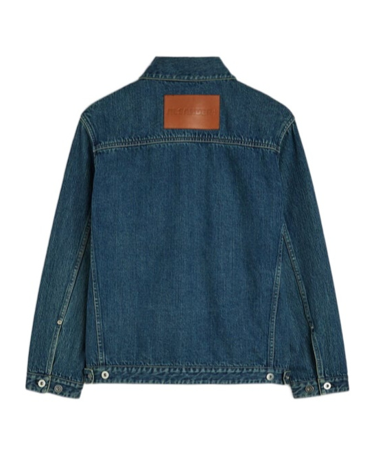Jil Sander Washed Denim Jacket In Blue