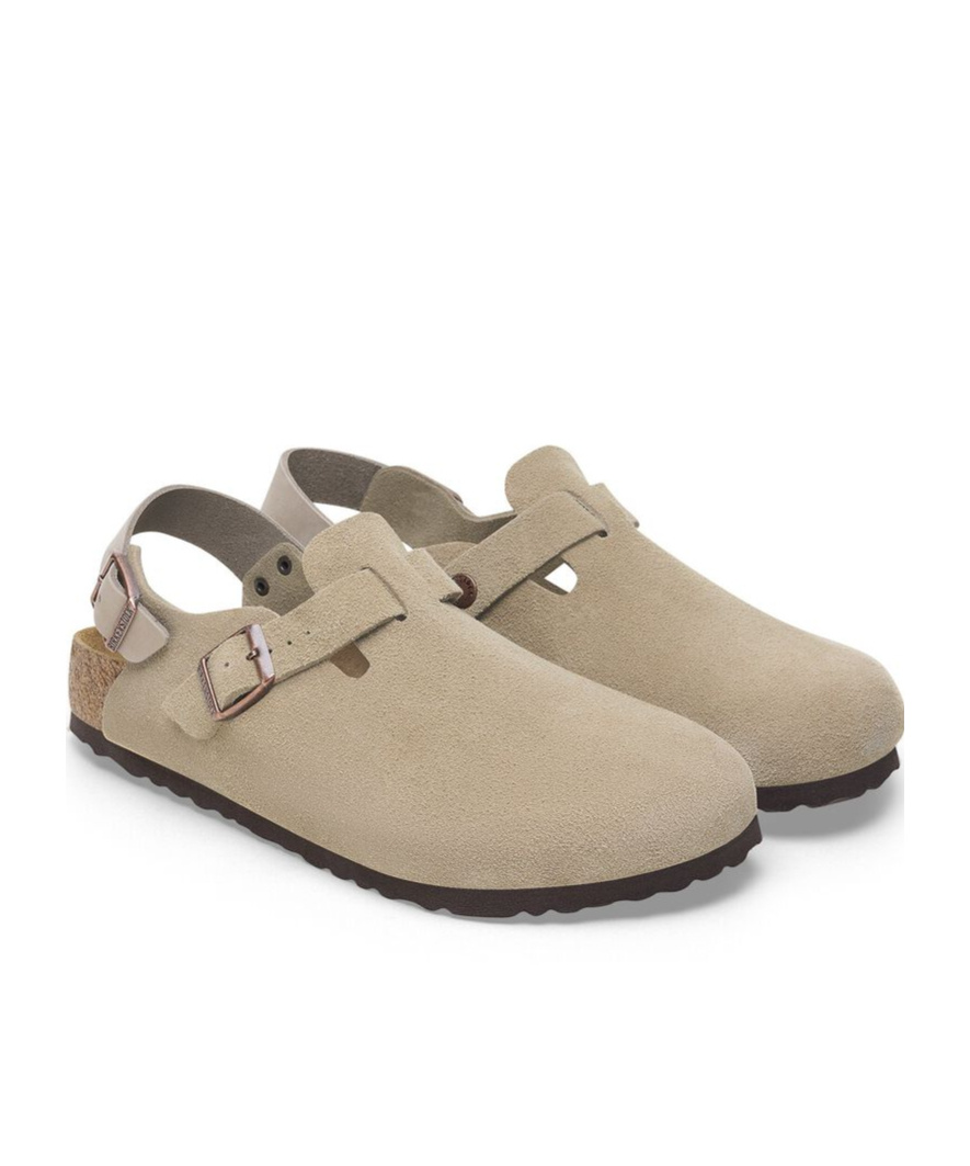 Birkenstock Taupe Regular Tokio Ii Loafers In Nude