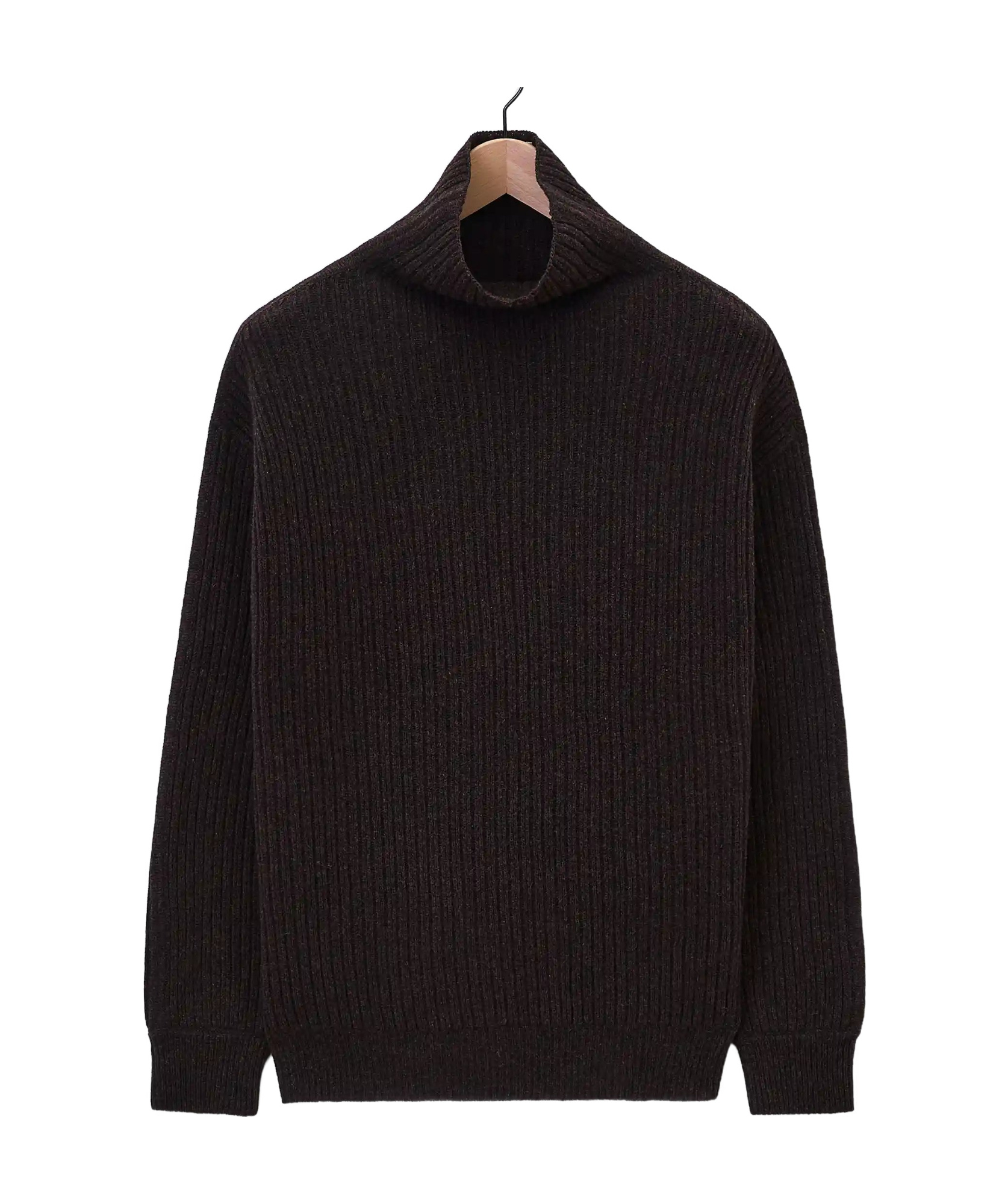 Lemaire Wool Turtleneck Sweater In Black