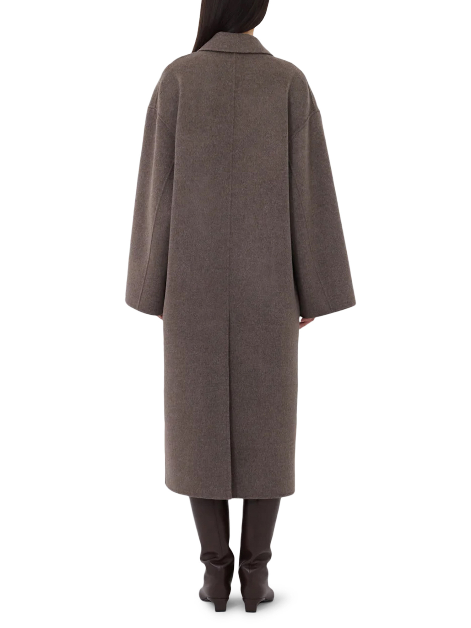 Loulou Studio Long Coat In Brown