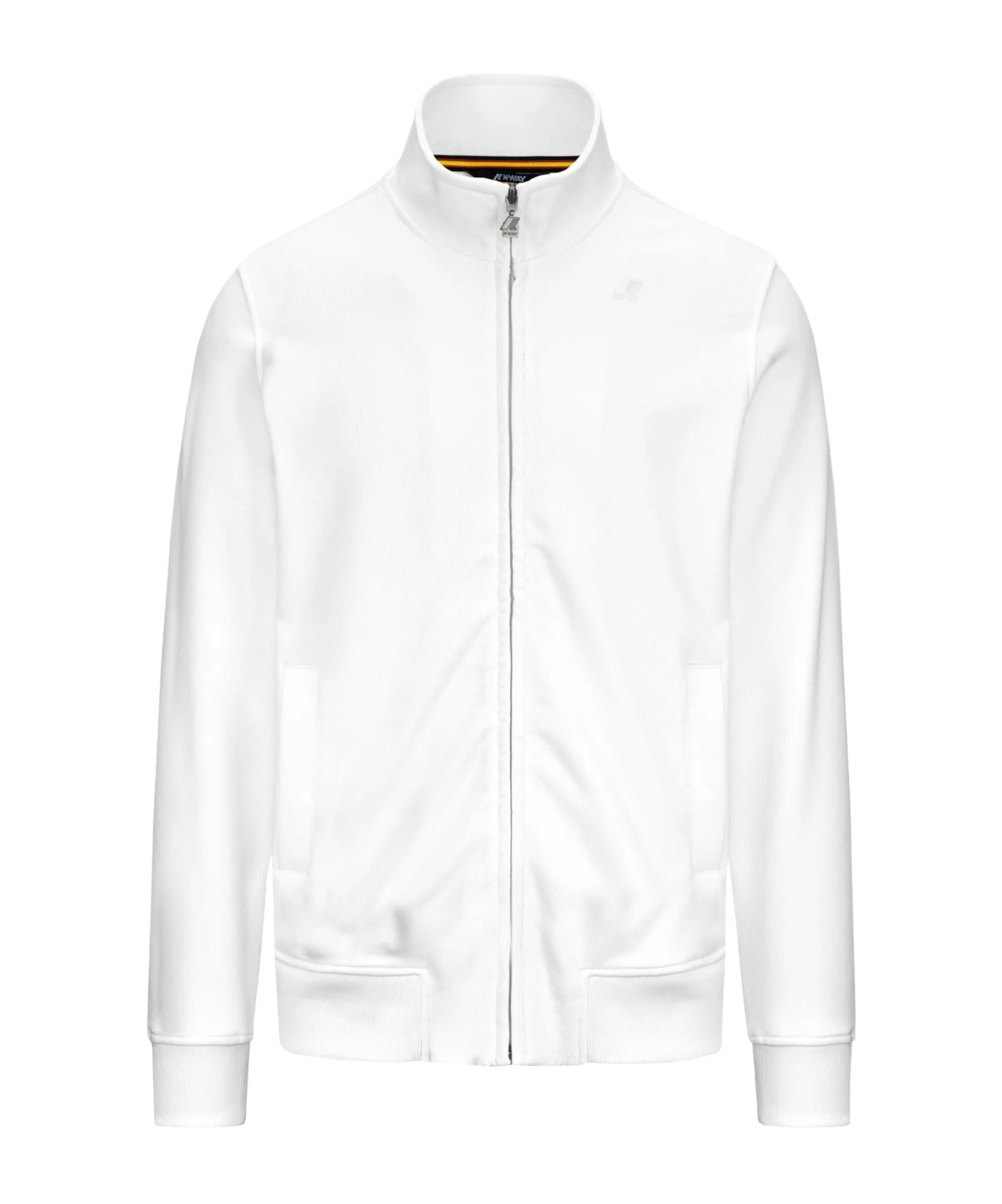 K-way Stand Collar Casual Jacket In White