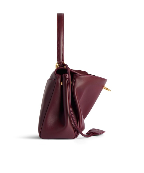 Balenciaga Women's Rodeo Small Handbag In Dkburgundy