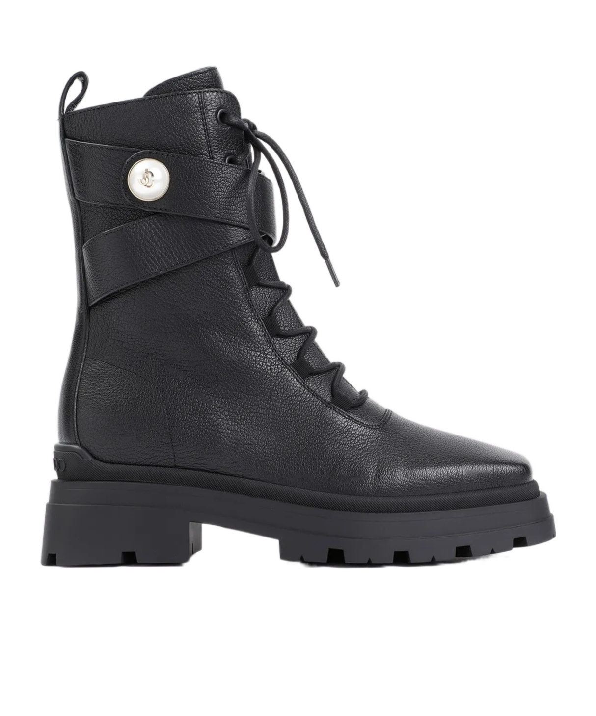 Jimmy Choo Womens Black Noemi 45 Logo-embellished Grained-leather Heeled Ankle Boots In Black