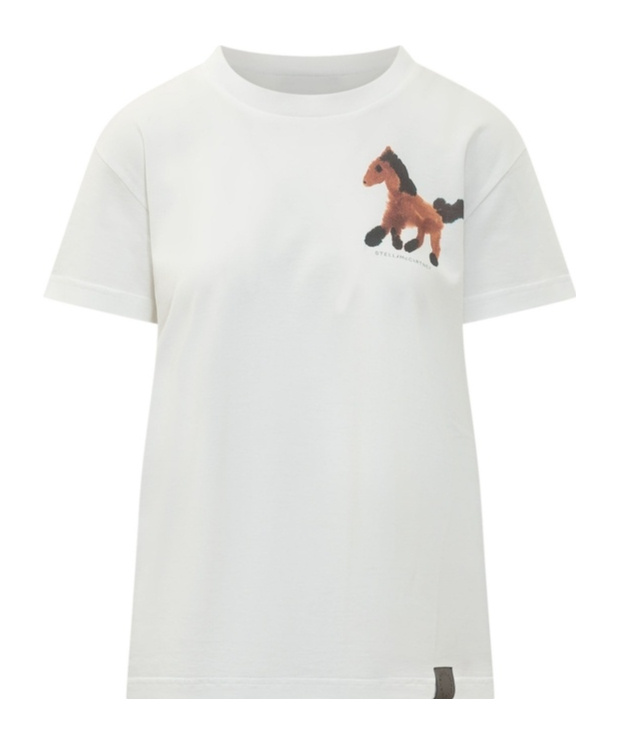 Stella Mccartney Short-sleeved T-shirt In White