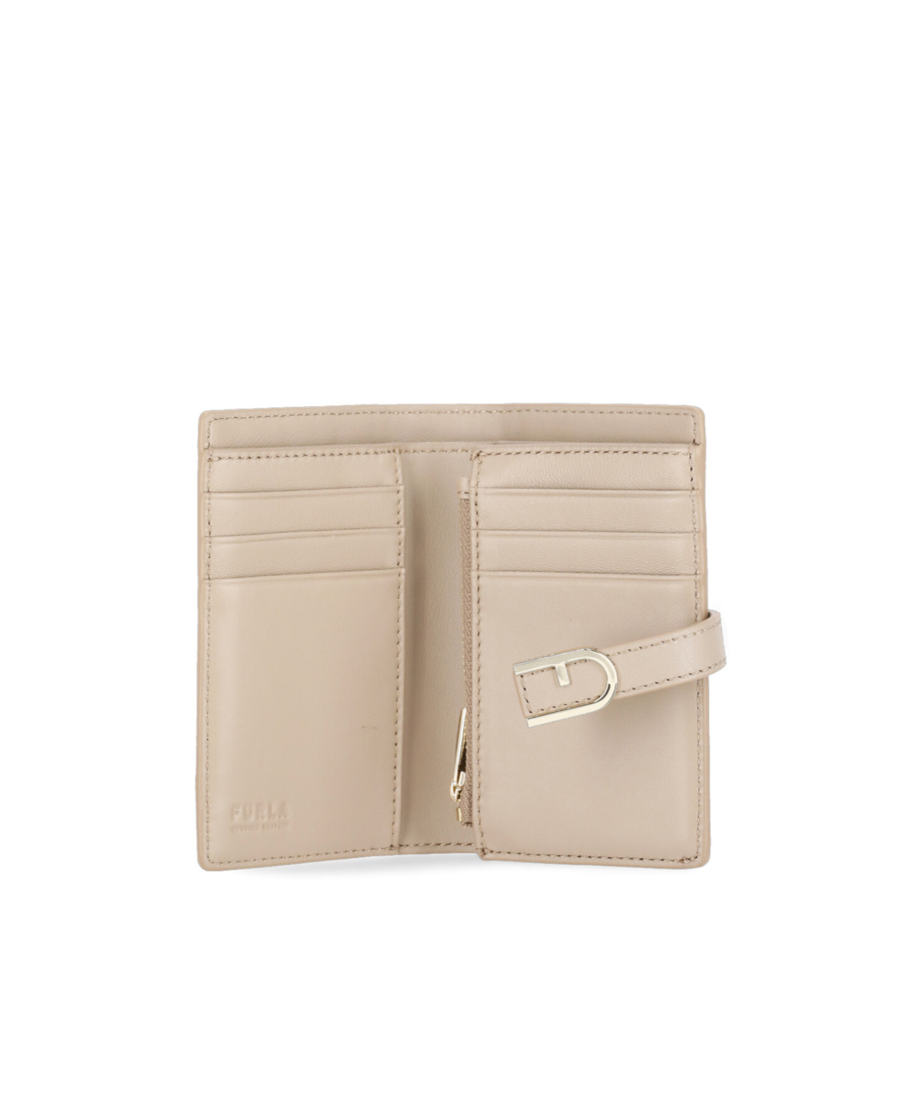 Furla Double-folded Wallet In Nude