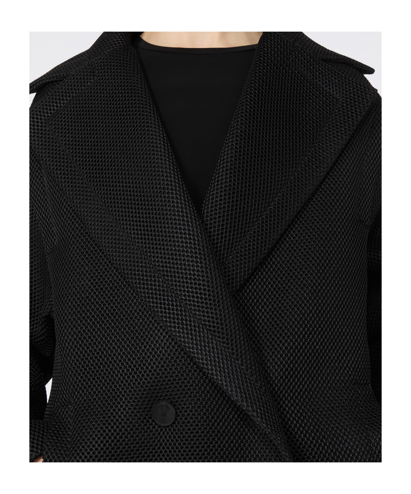 Max Mara Double-breasted Long-sleeved Jacket In Black