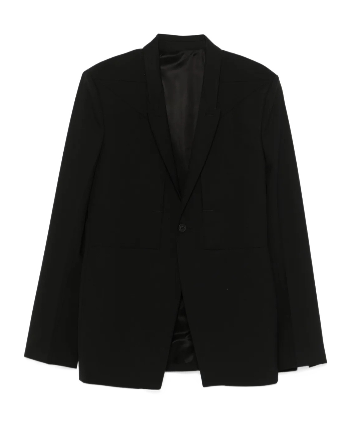 Rick Owens Fogpocket Soft Soft Blazer In Black