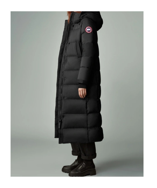 Canada Goose Backpack-strap Feather Down Coat In Black