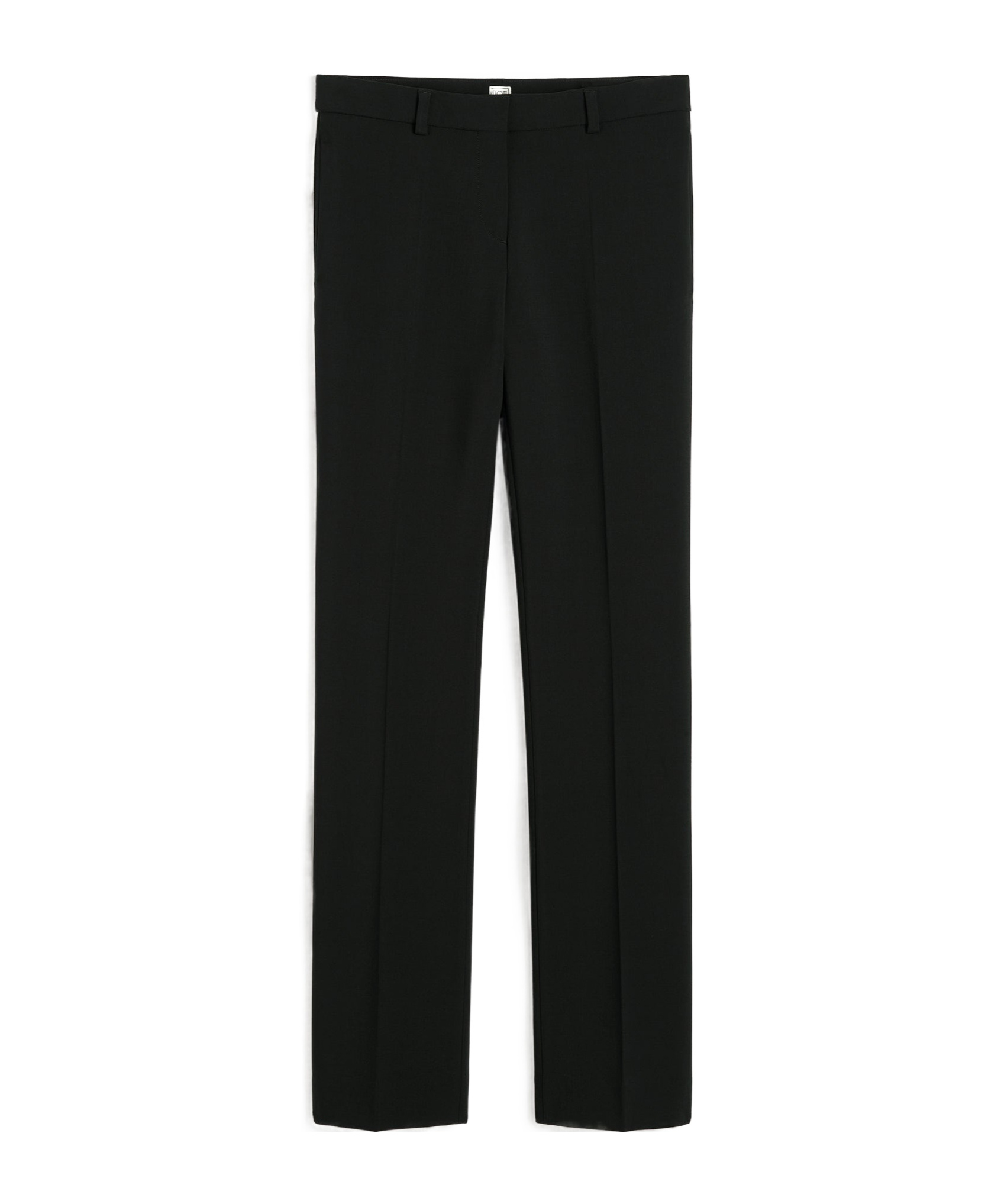 Totême Low-rise Wool Trousers In Black