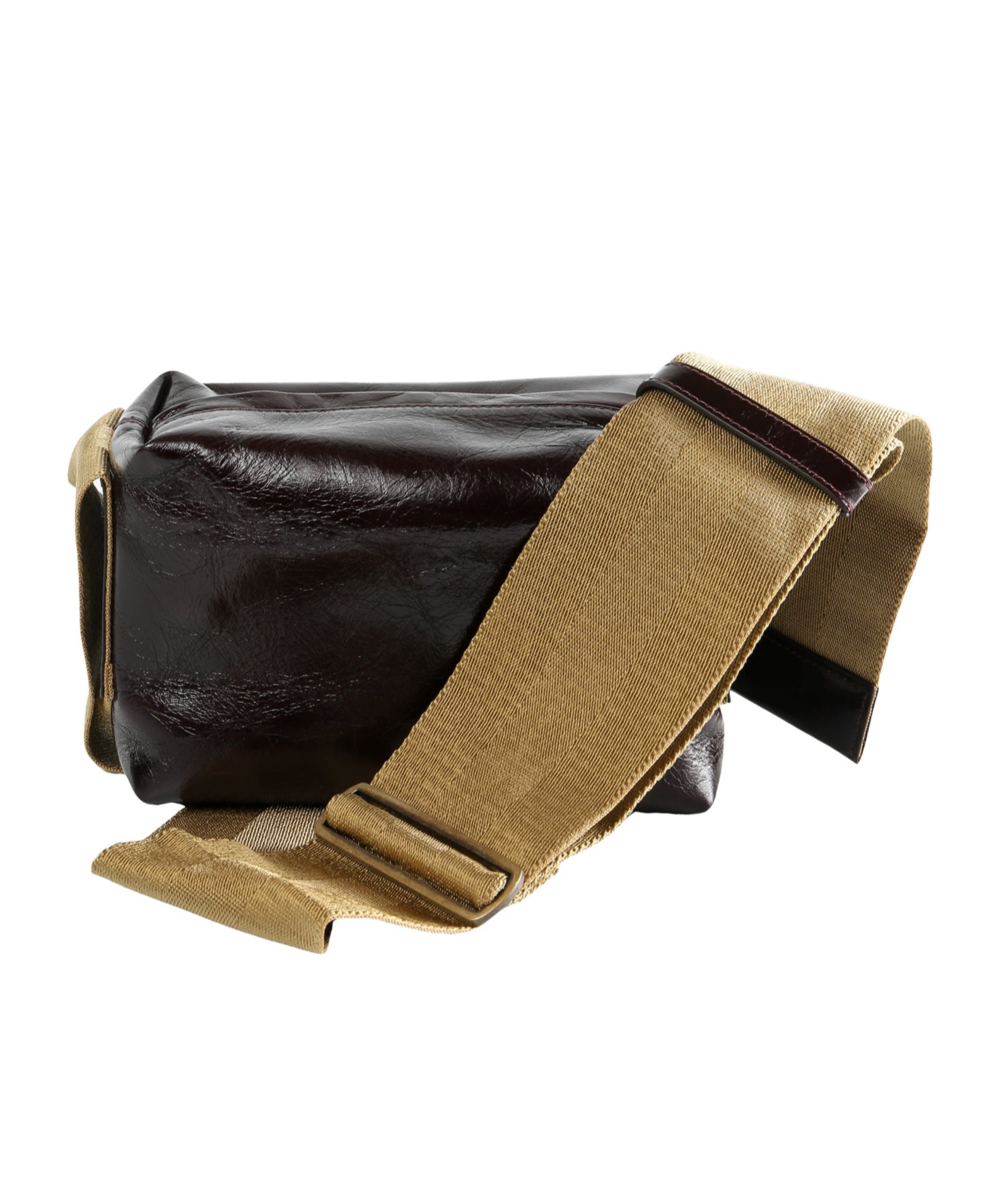 Uma Wang Small Leather Shoulder Bag In Black