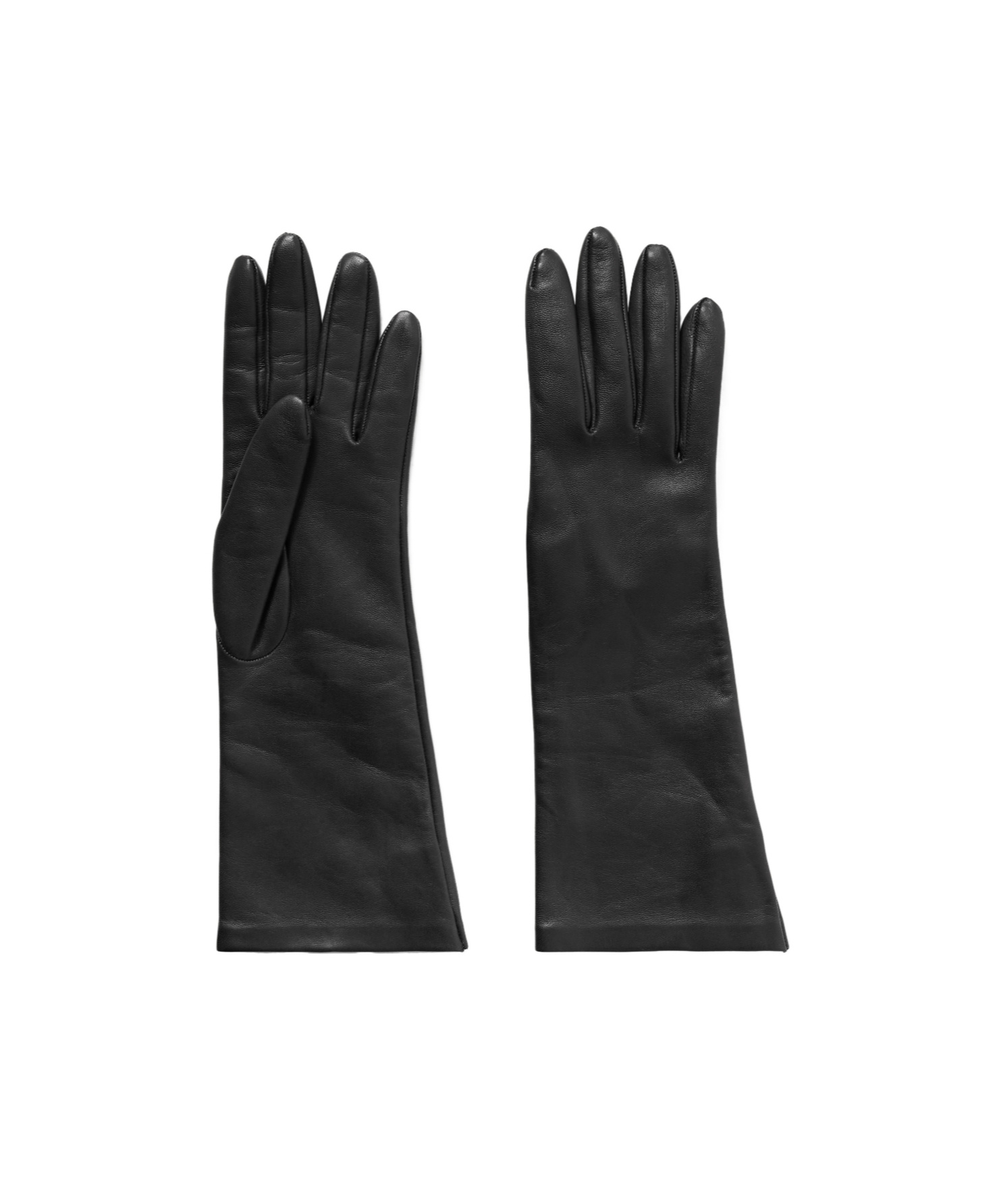 Khaite Remo Mid Gloves In Black