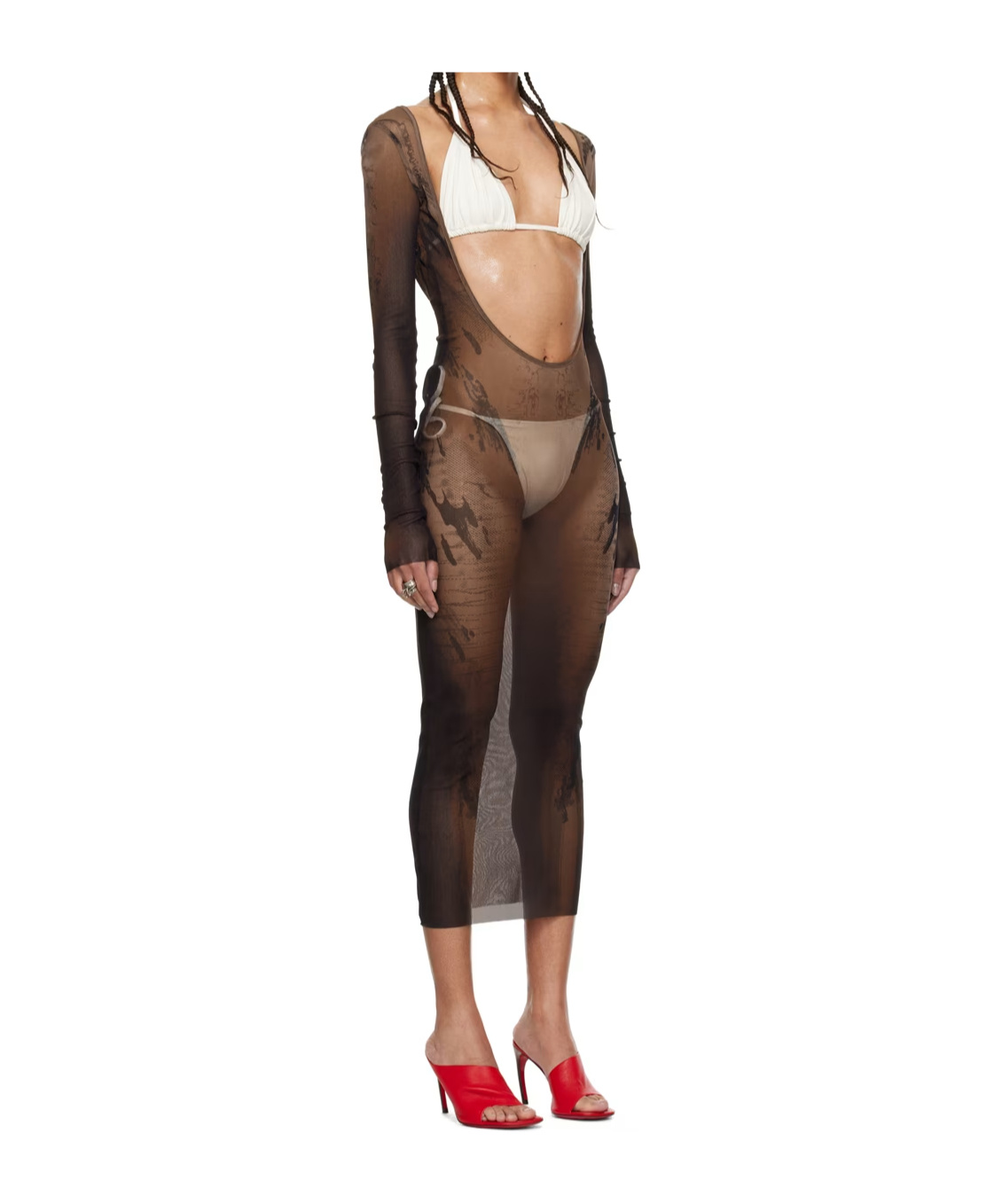 Jean Paul Gaultier Paul Gaultier And Shayne Oliver Open-back Dress In Black