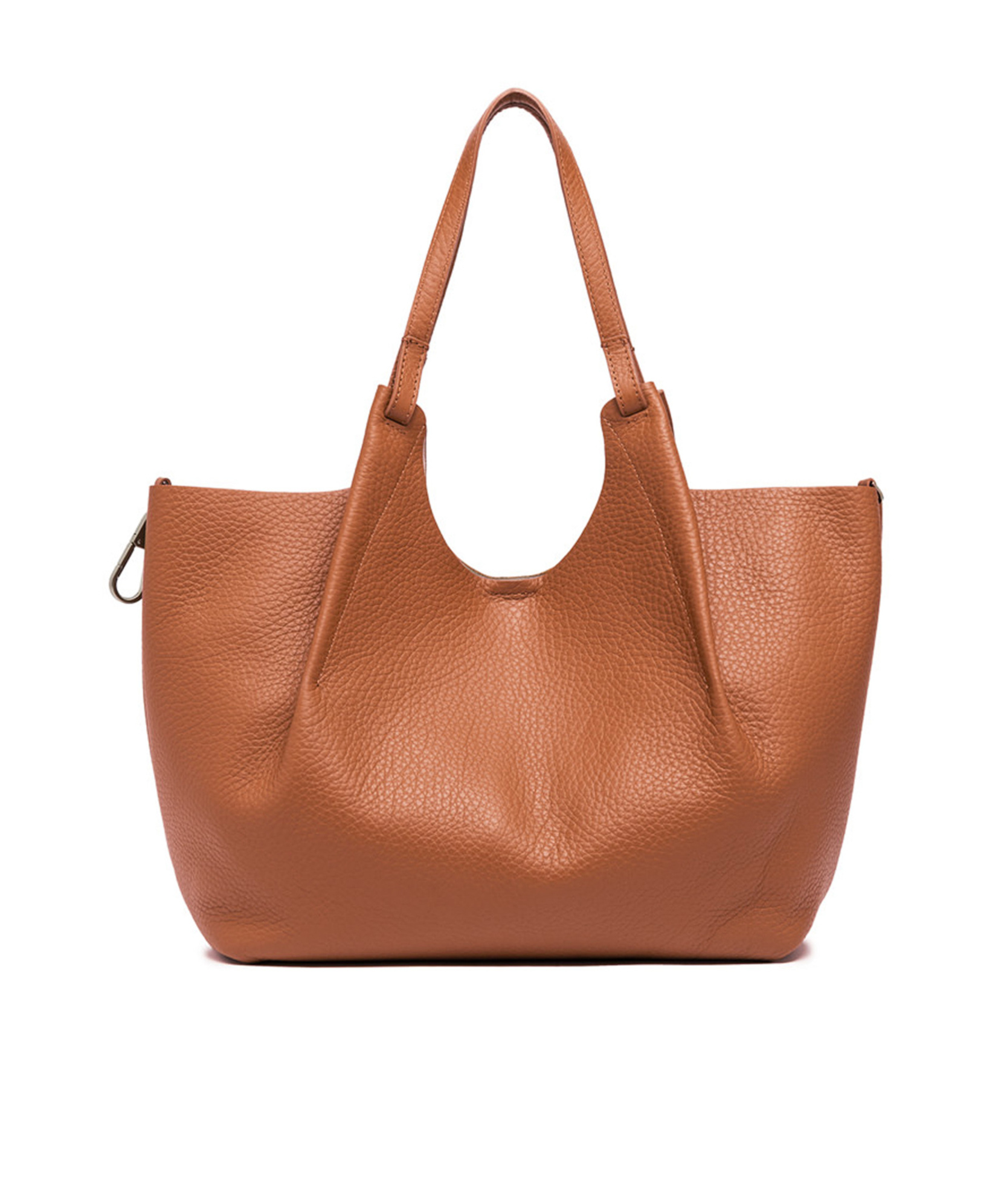 Gianni Chiarini Double Handle Shoulder Bag In Brown