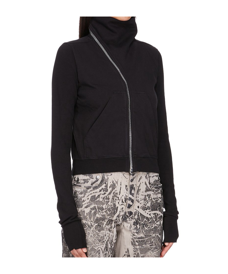 Rick Owens Drkshdw Black Hollywood Mountain Sweatshirt In Black