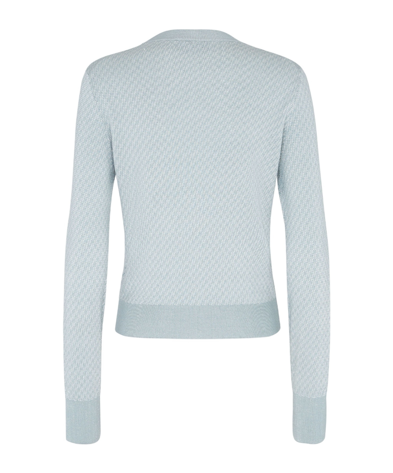 Fendi Jumper Light Blue Ff Wool And Silk Jumper In Light Blue