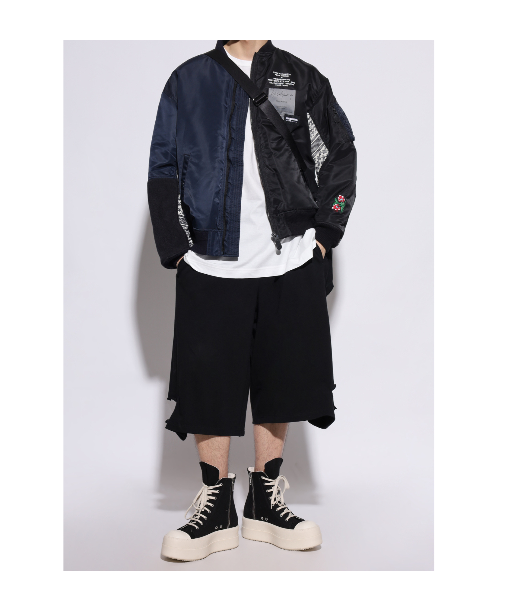 Shop Yohji Yamamoto Cotton T-shirt In White